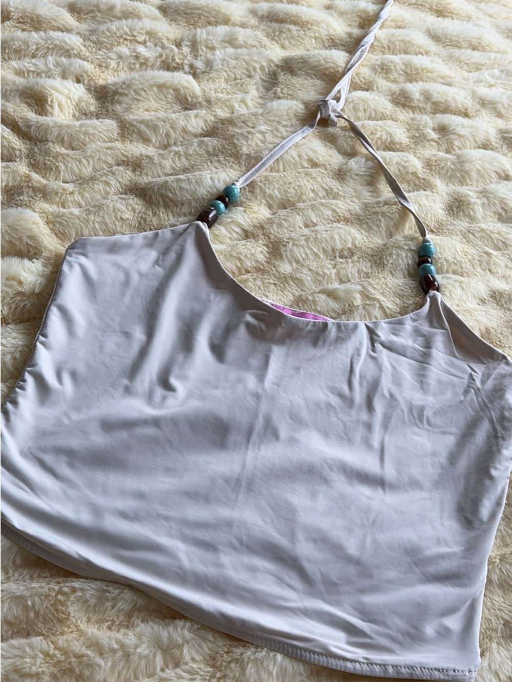 Beaded edikted tank top